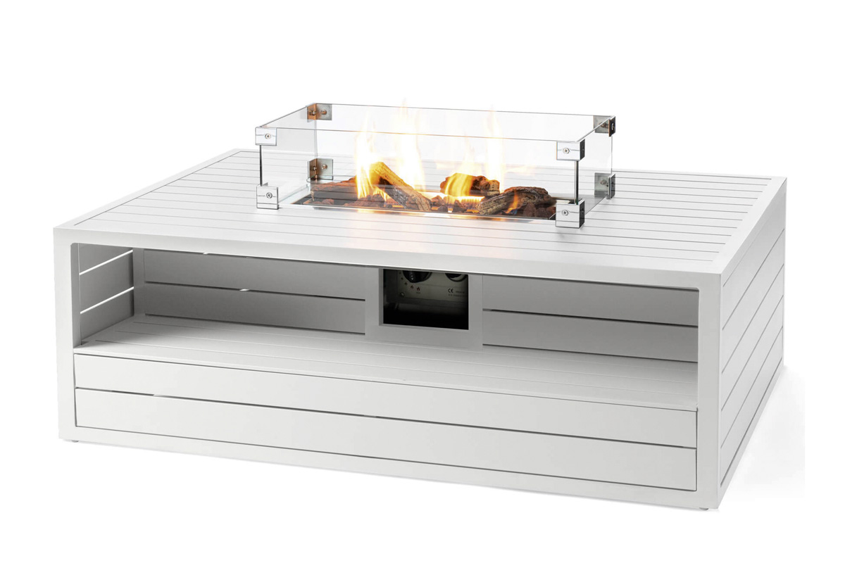 Feuertisch Alu, rechteckig - MANIA - HAPPY COCOONING | Feuertische mit