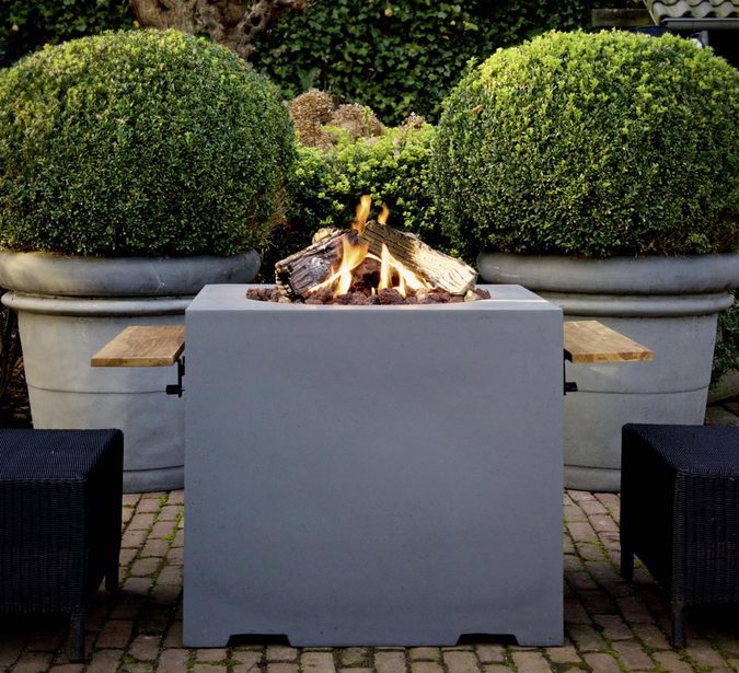 Feuertisch quadratisch - MANIA - HAPPY COCOONING | Feuertische mit Gas