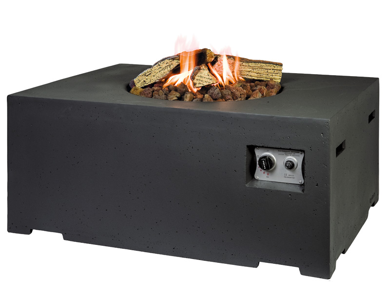 Feuertisch rechteckig, klein