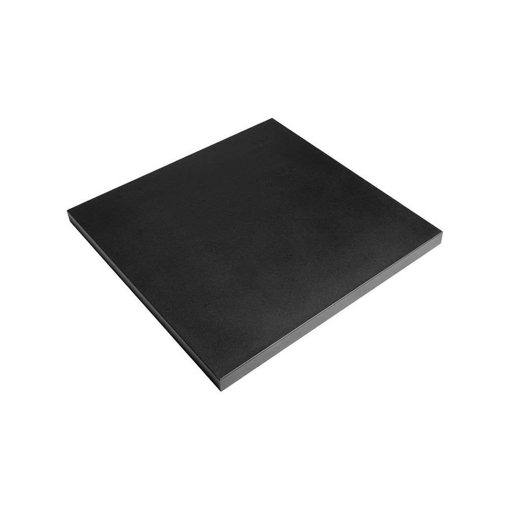 Deckel für Feuertisch quadratisch, klein, schwarz