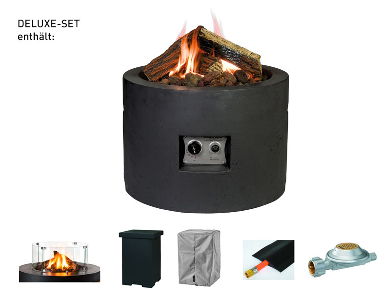 Feuertisch Deluxe Set rund