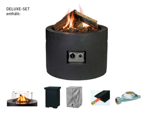Feuertisch Deluxe Set rund