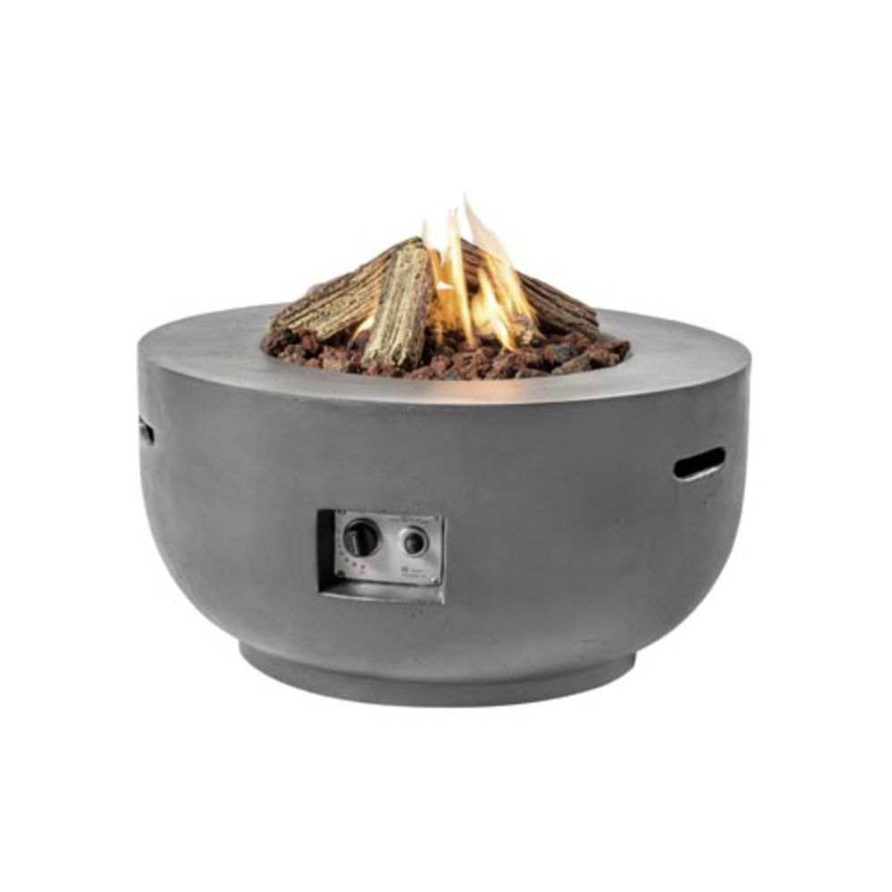 Feuertisch Kugel in Betonoptik