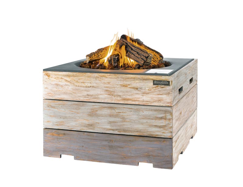 Feuertisch quadratisch